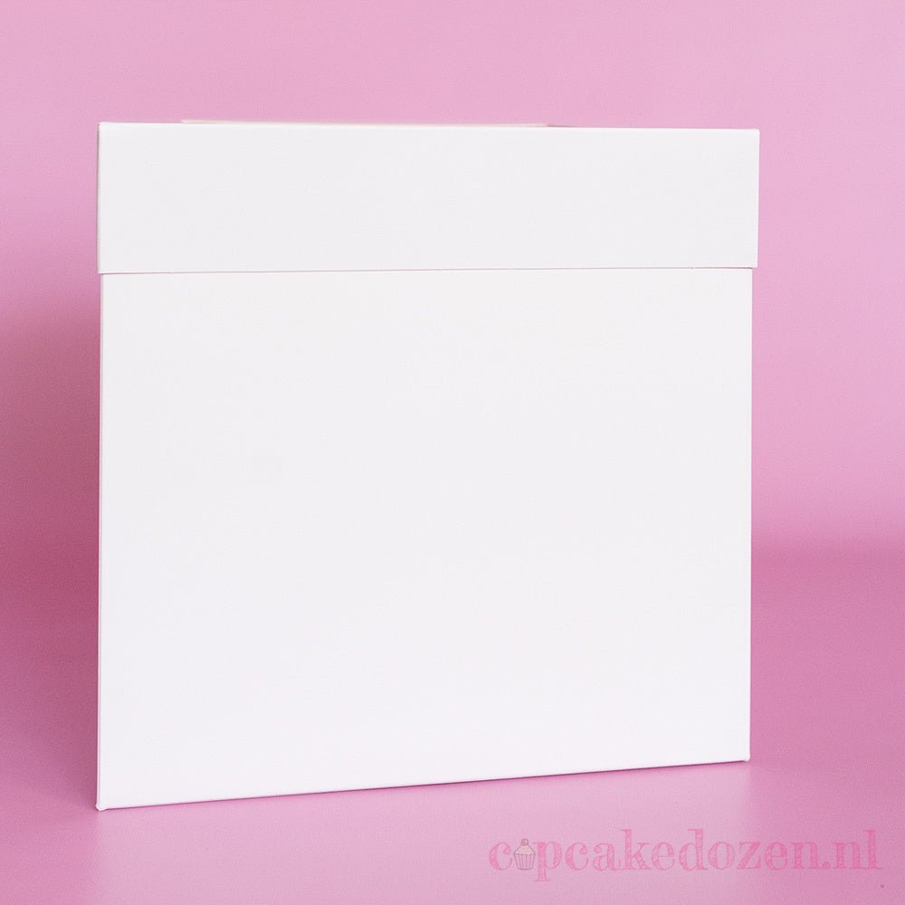 Hoge taartdoos 30x30x30 - luifel (10 st) - Cupcakedozen.nl