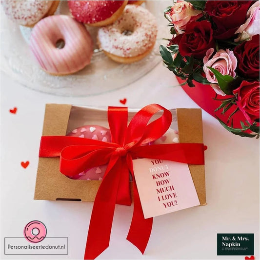 Biologisch kraft doosje voor 2 donuts of brownies (400 st.) - Cupcakedozen.nl