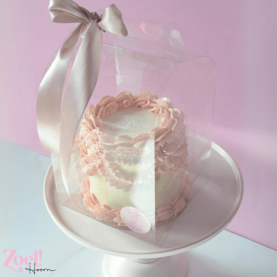 Transparante taartdoos met handvat (10 st) - Cupcakedozen.nl