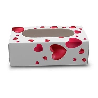 Doosje voor cakesicle - hartjes (10 st.) - Cupcakedozen.nl