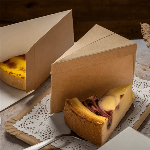 Biologisch doosje voor 1 taartpunt (100 st) - Cupcakedozen.nl