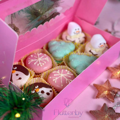 Roze sweet box 23x12,5x5 - luifel (10 st) - Cupcakedozen.nl
