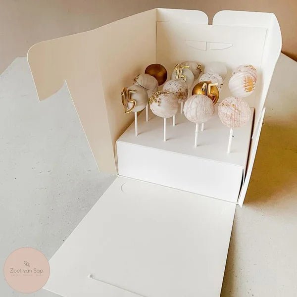 Display voor 16 cakepops (10 st.) - Cupcakedozen.nl