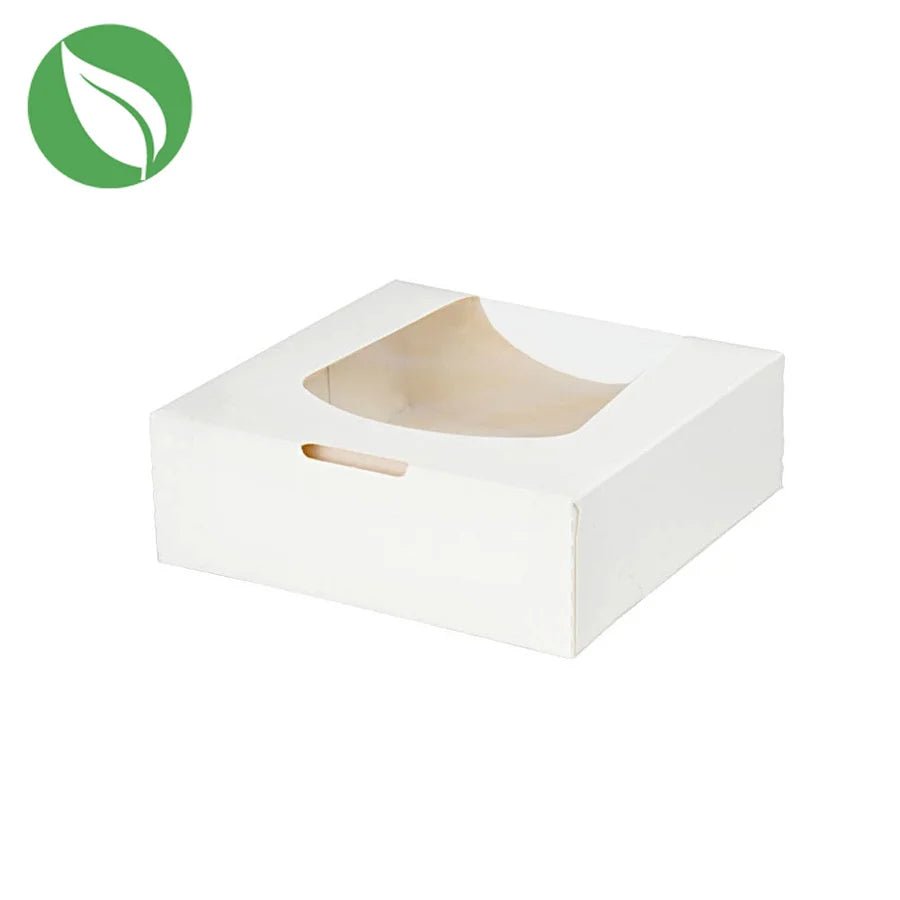 Biologisch wit doosje voor 1 donut (250 st.) - Cupcakedozen.nl
