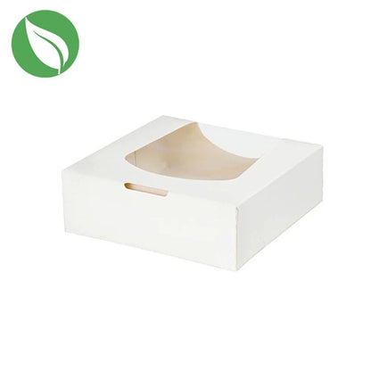 Biologisch wit doosje voor 1 donut (250 st.) - Cupcakedozen.nl