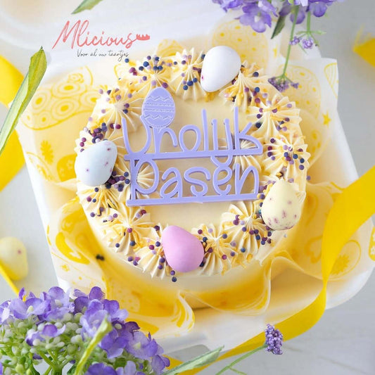 Vetvrij papier - Pasen geel (100 st) - Cupcakedozen.nl