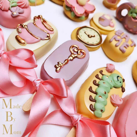 Voedselveilig taartlint - Roze - Cupcakedozen.nl