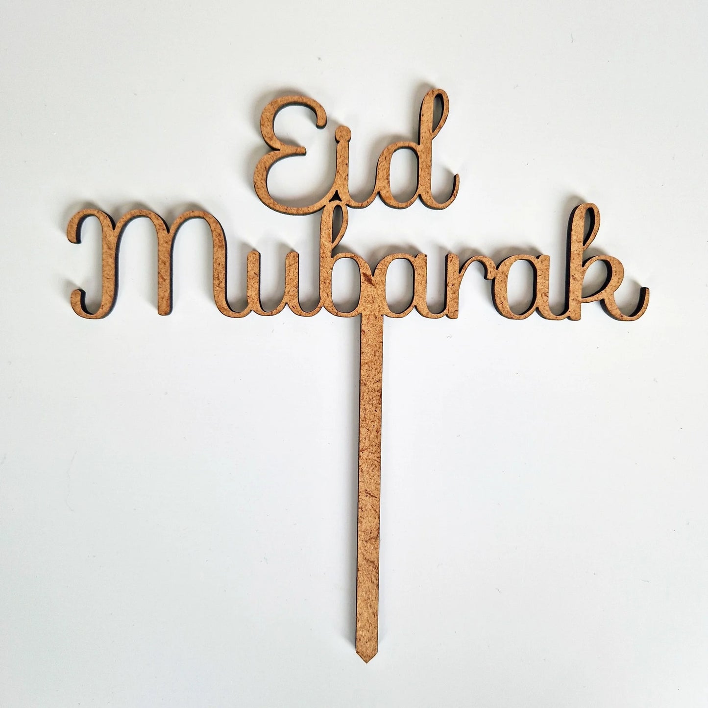 Cake toppers MDF - Eid Mubarak (5 st) - Cupcakedozen.nl