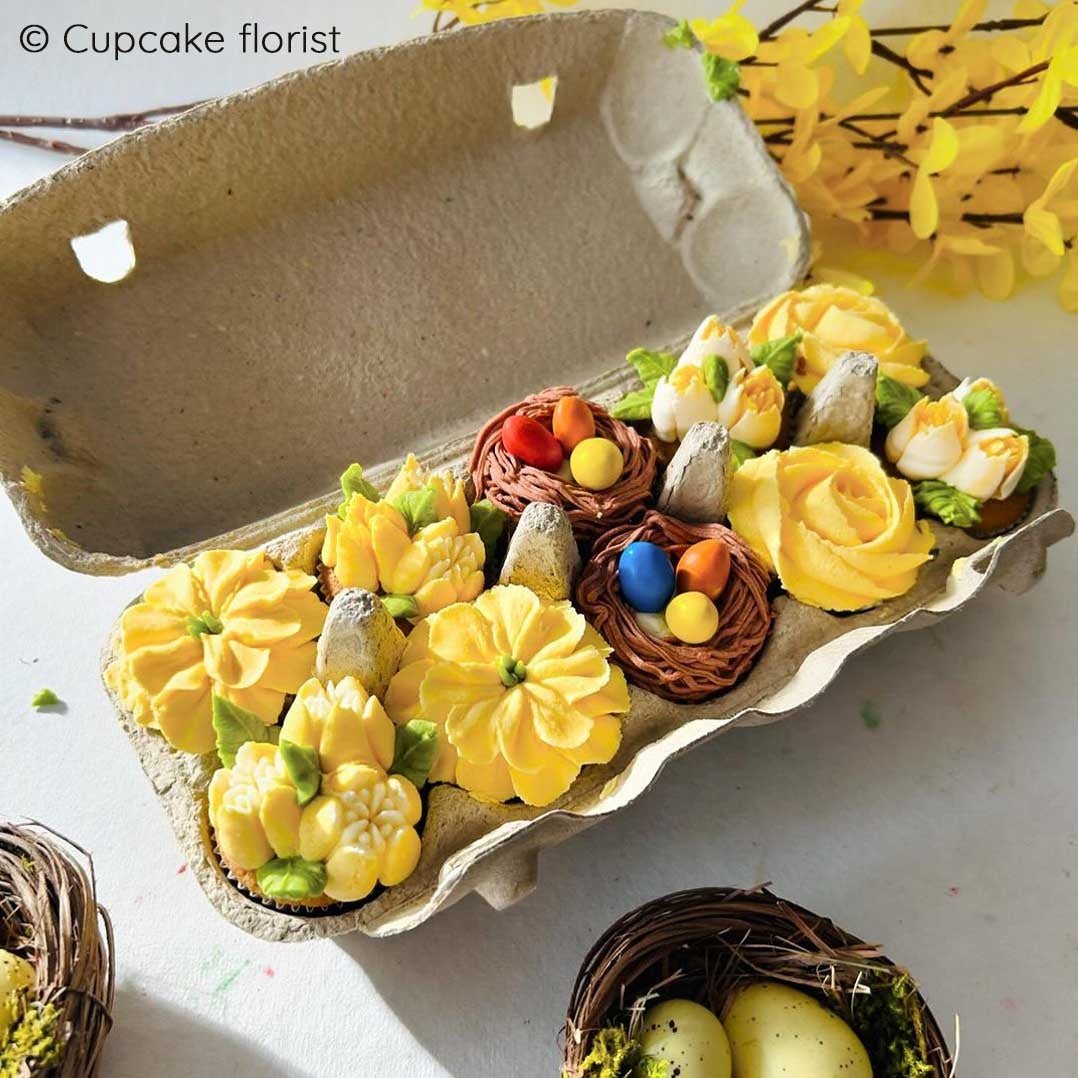 Eco eierdoosje voor 10 sweets (10 st) - Cupcakedozen.nl