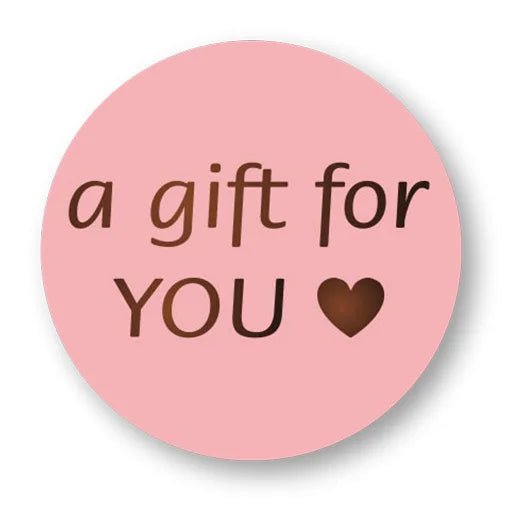 Etiket - A gift for you roze (500 st) - Cupcakedozen.nl