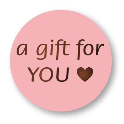 Etiket - A gift for you roze (500 st) - Cupcakedozen.nl