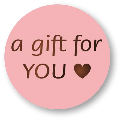 Koekstempel - A gift for you (als etiket) - Cupcakedozen.nl