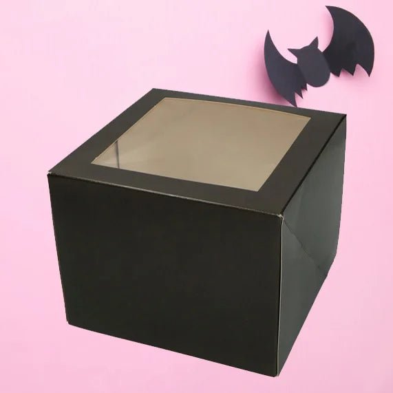Zwarte taartdoos - 19x19x15 (25 st) - Cupcakedozen.nl