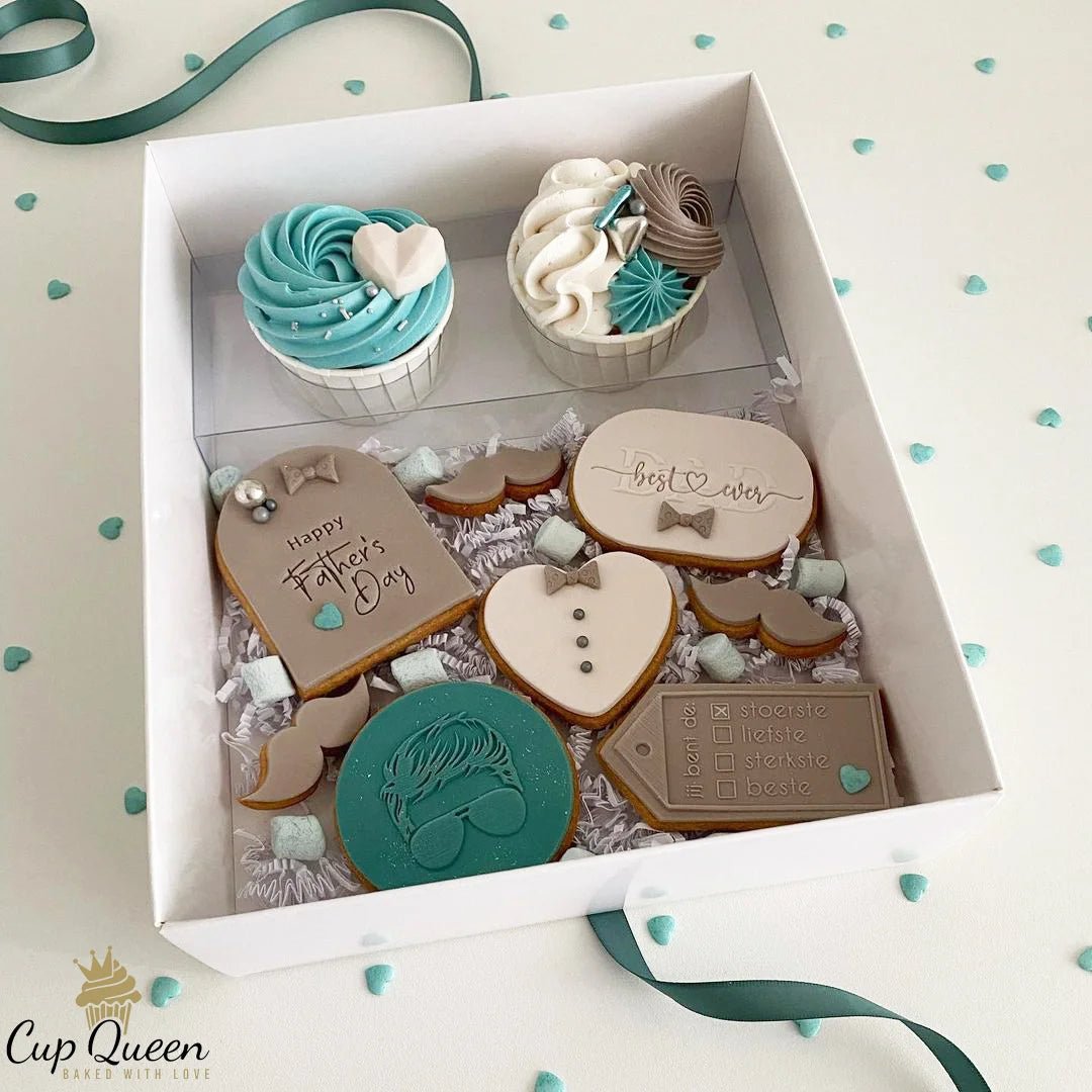 Inlegger voor 2 cupcakes van gerecycled plastic (25 st) - Cupcakedozen.nl