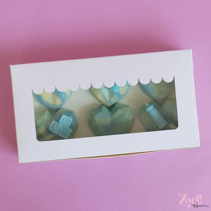 Witte sweet box 23x12,5x5 - luifel (10 st) - Cupcakedozen.nl