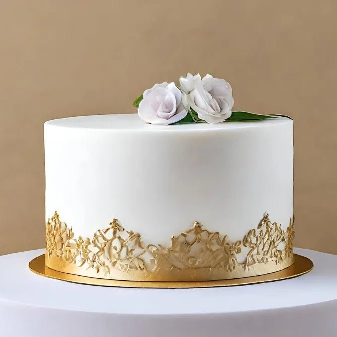 Taartkarton Ø16cm - goud/zwart (100 st) - Cupcakedozen.nl