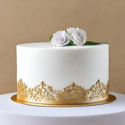 Taartkarton Ø16cm - goud/zwart (100 st) - Cupcakedozen.nl
