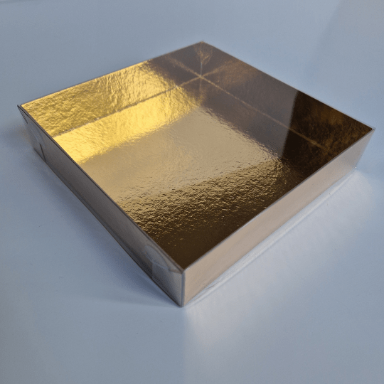 Sweet box goud - 15x15x3 (25 st) - Cupcakedozen.nl