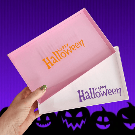 Sweetbox sticker - "Happy Halloween" (5 st) - Cupcakedozen.nl