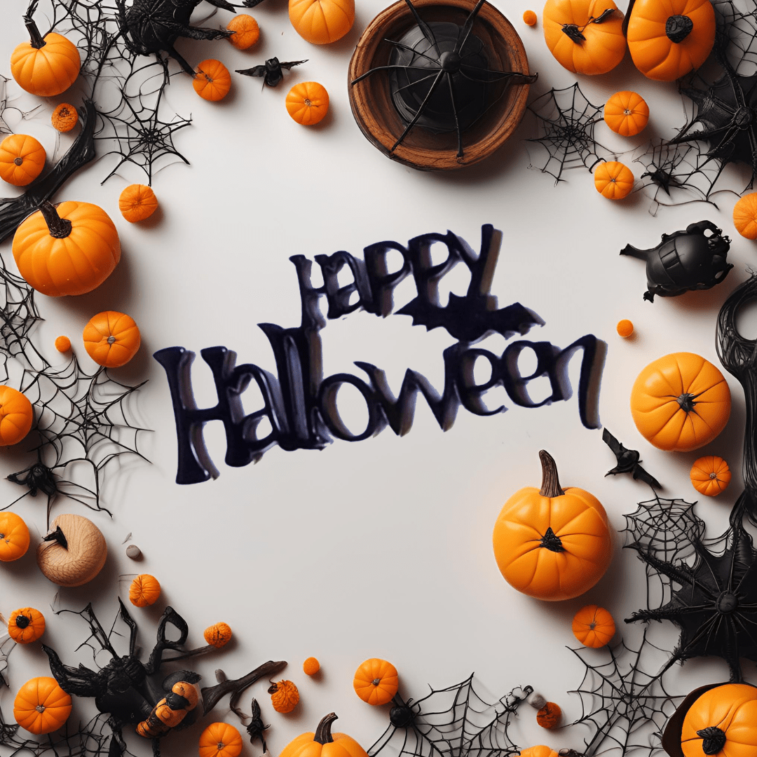 Bento topper - Happy Halloween (4 st) - Cupcakedozen.nl