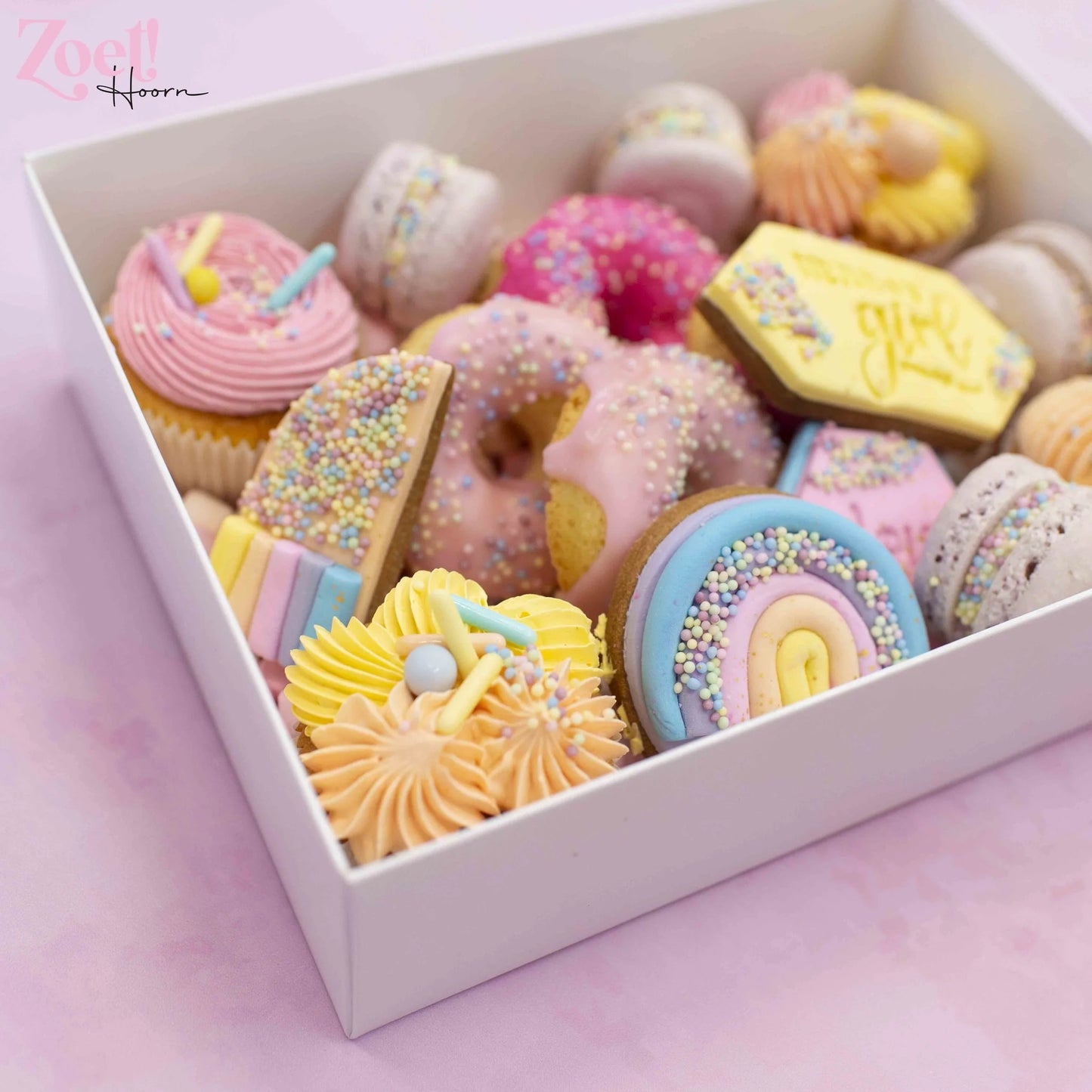 Witte sweet box met transparant deksel (10 st) - Cupcakedozen.nl