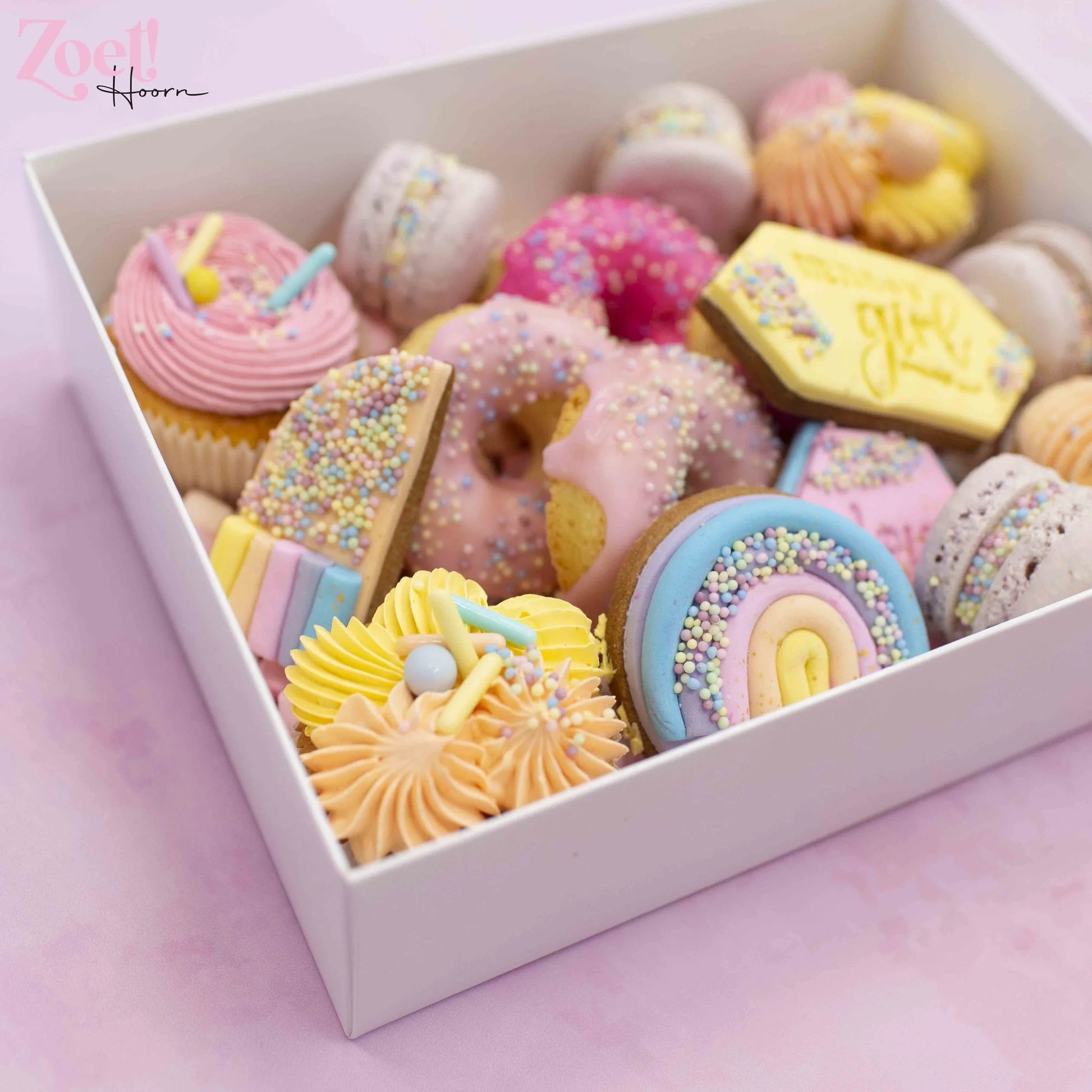 Witte sweet box met transparant deksel (10 st) - Cupcakedozen.nl