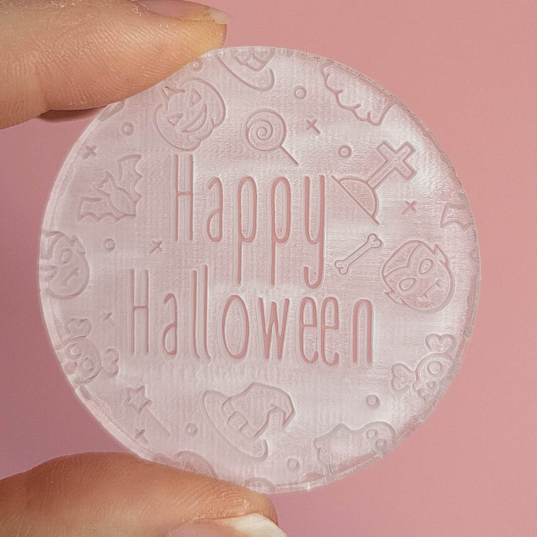 Koekstempel - Halloween + patroon - Cupcakedozen.nl