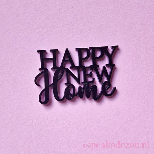 Bento topper - Happy New Home (4 st) - Cupcakedozen.nl