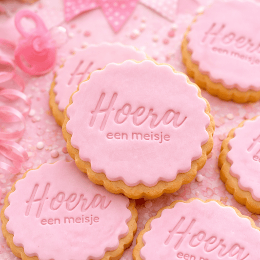 Koekstempel - Hoera een meisje