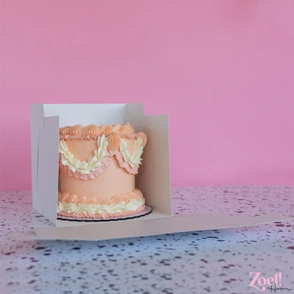 Hoge taartdoos 23x23x23 - luifel (10 st) - Cupcakedozen.nl