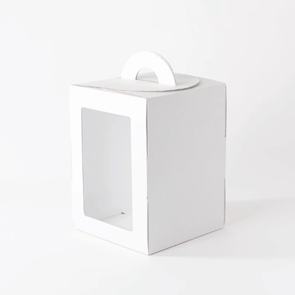 Hoge taartdoos met handvat - 25x25x35 (5 st) - Cupcakedozen.nl