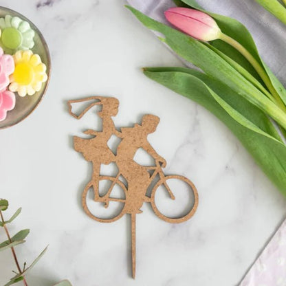 Cake toppers MDF - Just Married (5 st) - Cupcakedozen.nl