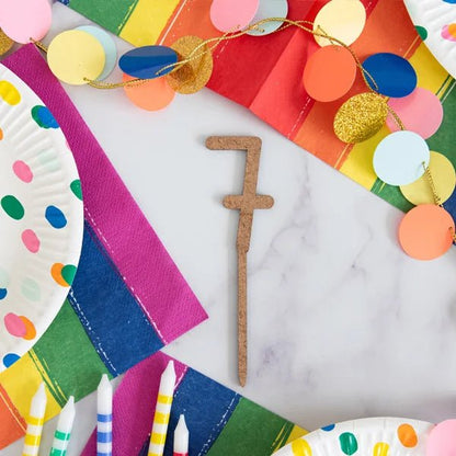 Cake toppers MDF - Cijfers (5 st) - Cupcakedozen.nl