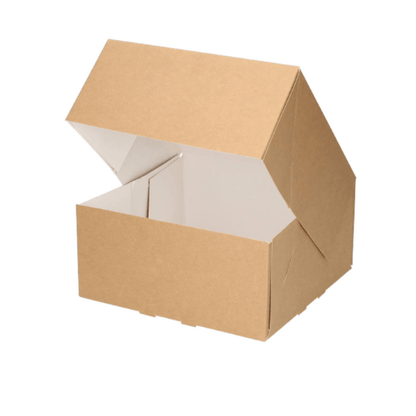 Kraft gebaksdoos - 19x19x9 (50 st) - Cupcakedozen.nl