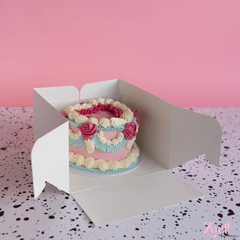 Taartdoos 23x23x15 - luifel - Cupcakedozen.nl