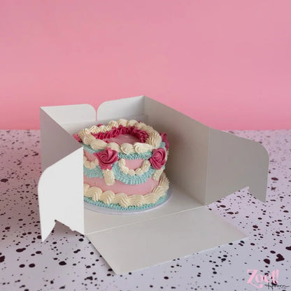 Taartdoos 23x23x15 - luifel - Cupcakedozen.nl