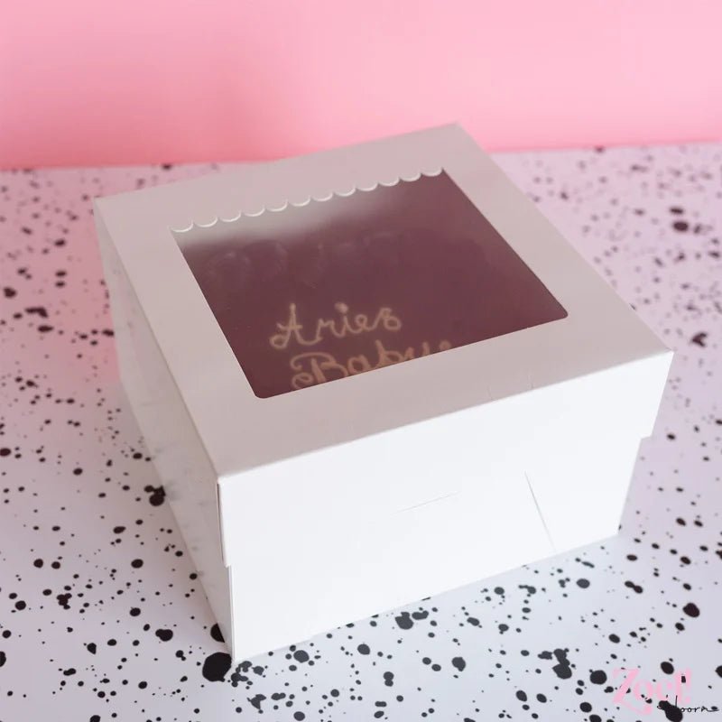 Taartdoos 25x25x15 - luifel (10 st) - Cupcakedozen.nl