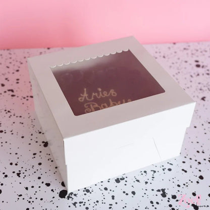 Taartdoos 25x25x15 - luifel (10 st) - Cupcakedozen.nl