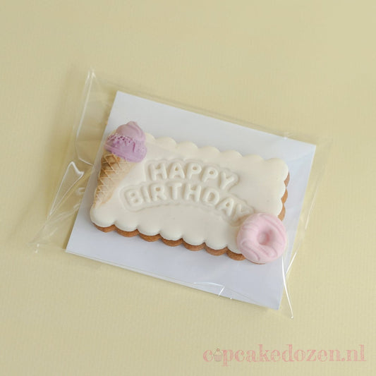 Koekzakjes met kartonnen bodem (100 st.) - Cupcakedozen.nl