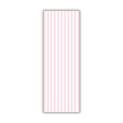 Koekkaart roze strepen - 7x21cm (25 st) - Cupcakedozen.nl