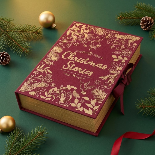 Kerst boek - 23,5x16x5cm (voedselveilig) - Cupcakedozen.nl