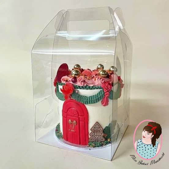 Transparante taartdoos met handvat (10 st) - Cupcakedozen.nl