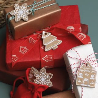 Labels - Kerst kraft (12 st) - Cupcakedozen.nl