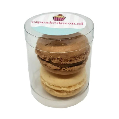 Koker voor 2 macarons (100 st.) - Cupcakedozen.nl
