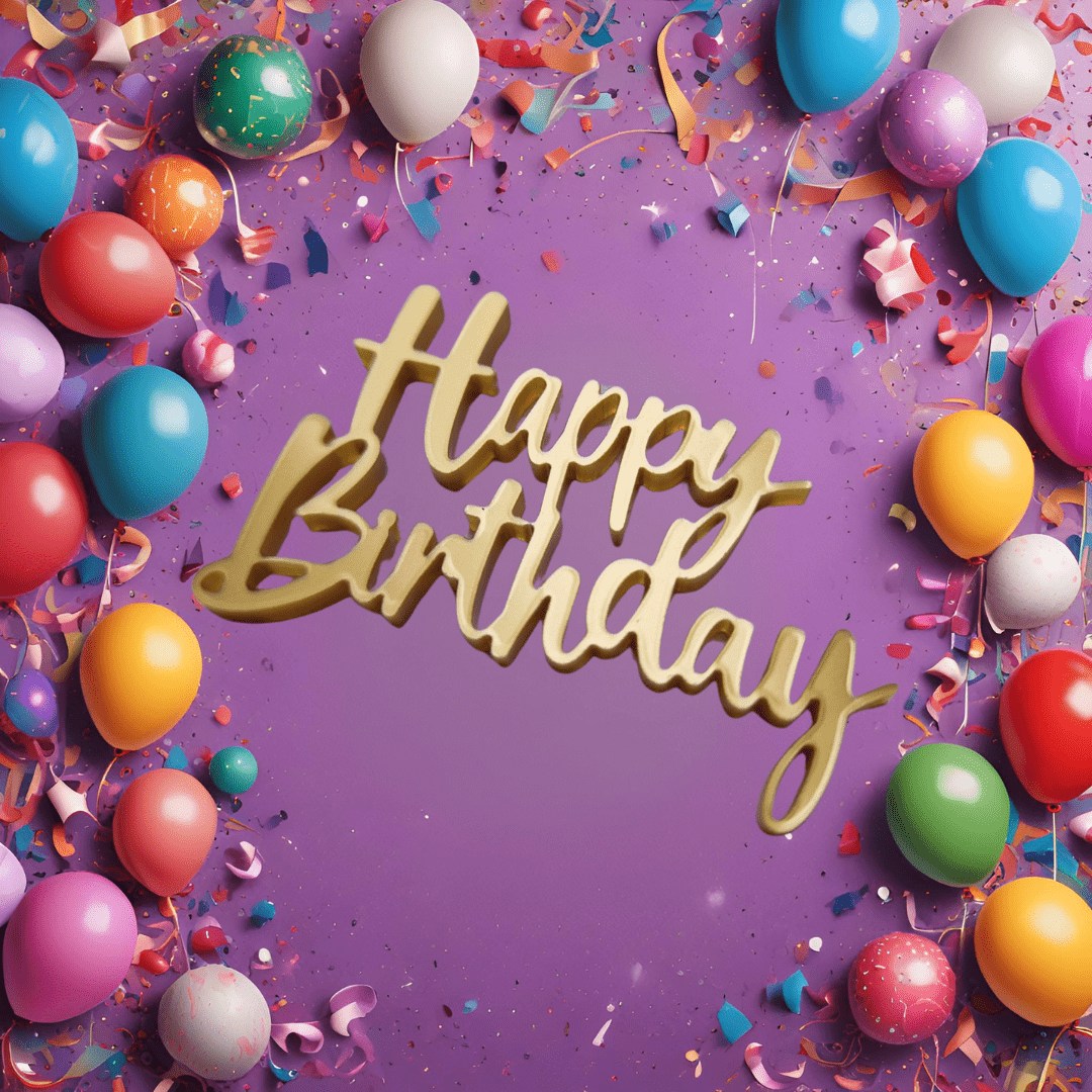 Bento topper - Happy Birthday (4 st) - Cupcakedozen.nl