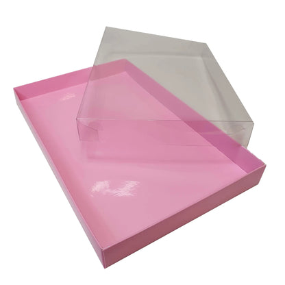 Roze (brievenbus)doos voor koekjes (10 st) - Cupcakedozen.nl