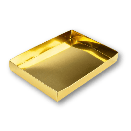 Gouden (brievenbus)doos voor koekjes (25 st.) - Cupcakedozen.nl