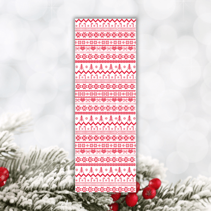 Koekkaart Kerst Scandinavisch - 7x21cm (25 st) - Cupcakedozen.nl