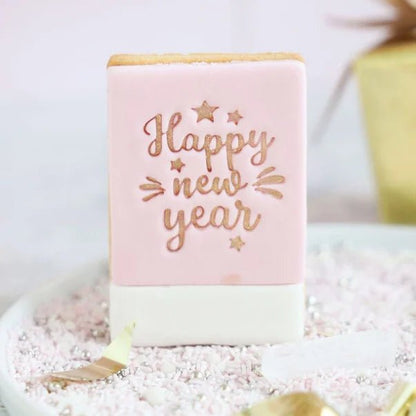 Koekstempel - Happy New Year - Cupcakedozen.nl