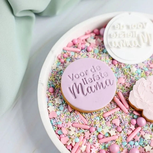 Koekstempel - Voor de liefste mama - Cupcakedozen.nl